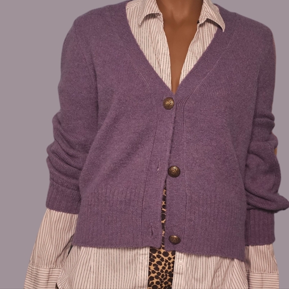 Lilac Cardigan Brand Yest Size M - Picture 3 of 4